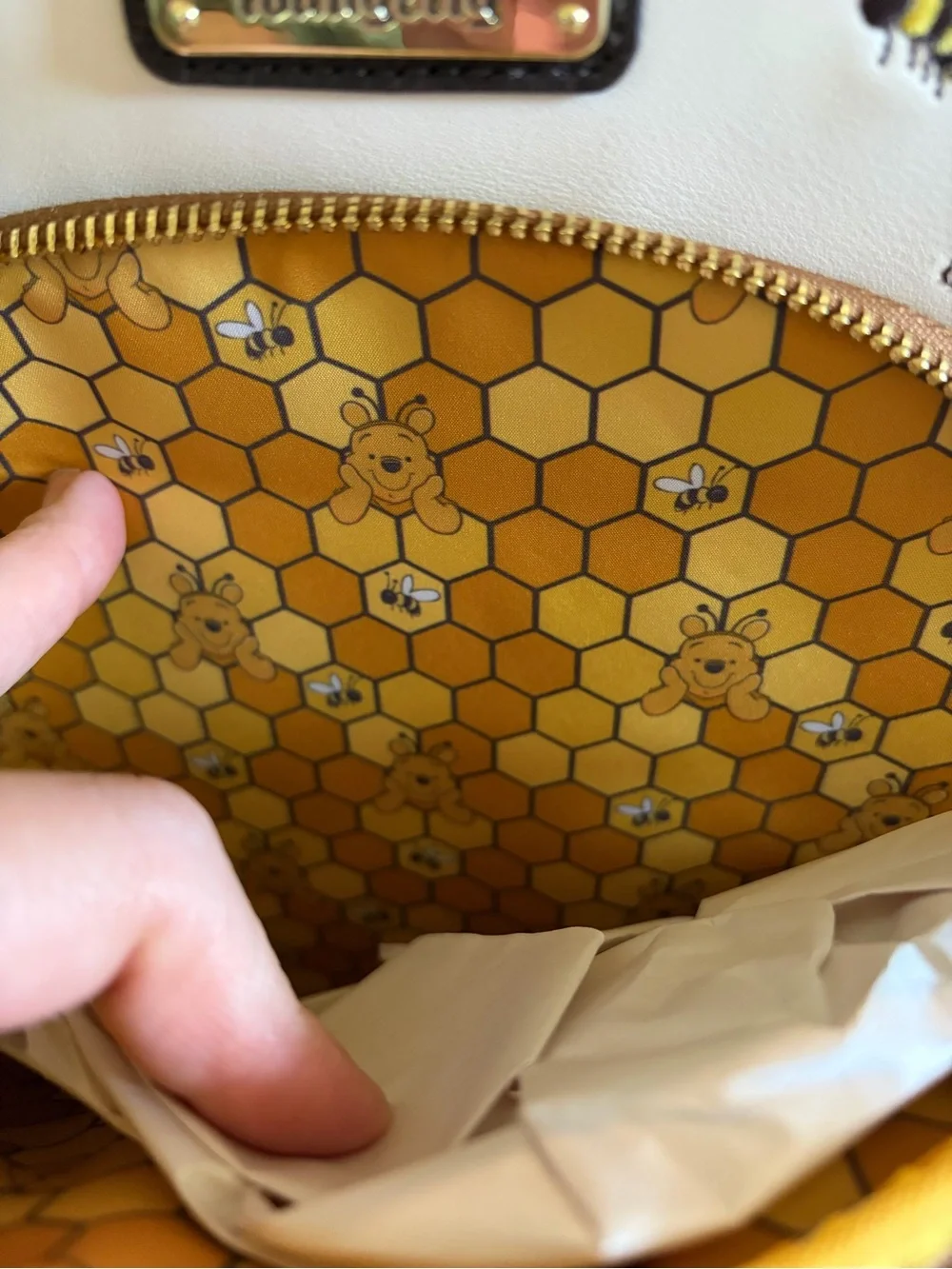Winnie the Pooh Cream Midi Backpack